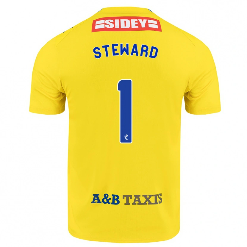 Danxen Men Toby Steward #1 Yellow Blue Black Away Jersey 2026/27 T-Shirt