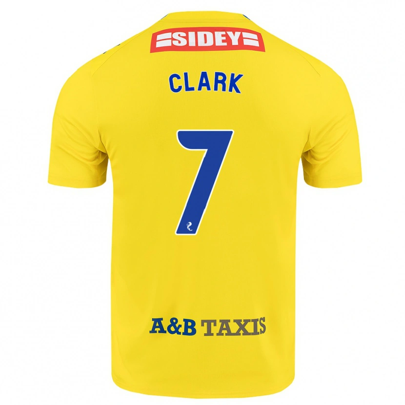 Danxen Men Arran Clark #7 Yellow Blue Black Away Jersey 2026/27 T-Shirt