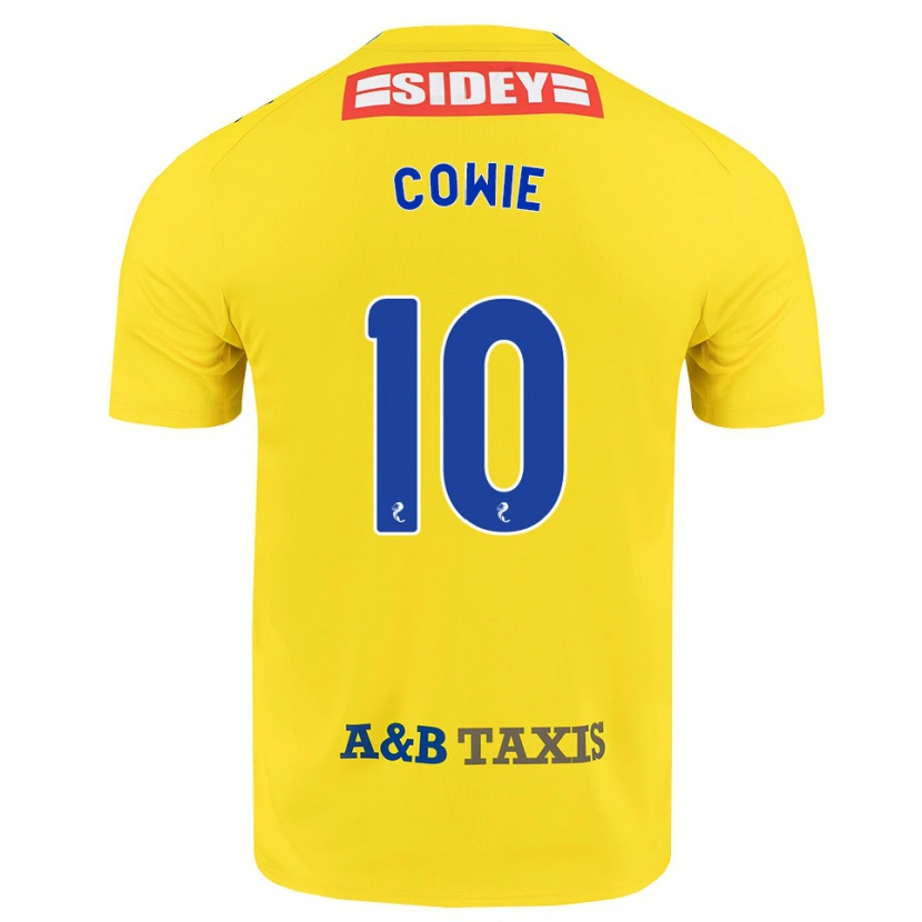 Danxen Men Ellie-May Cowie #10 Yellow Blue Black Away Jersey 2026/27 T-Shirt