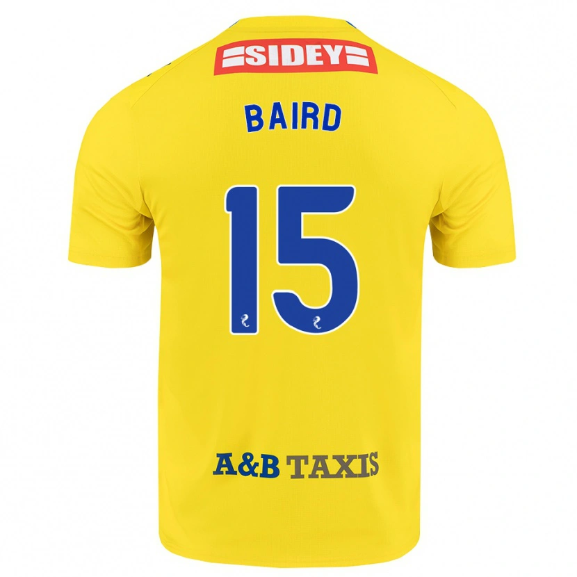 Danxen Men Jack Baird #15 Yellow Blue Black Away Jersey 2026/27 T-Shirt