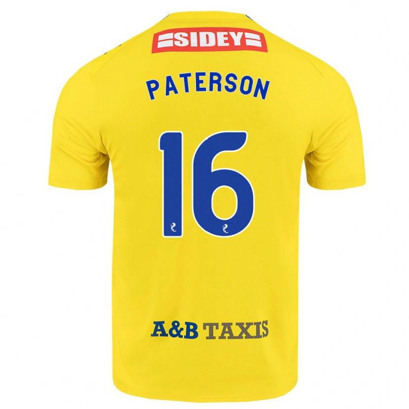 Danxen Men Megan Paterson #16 Yellow Blue Black Away Jersey 2026/27 T-Shirt