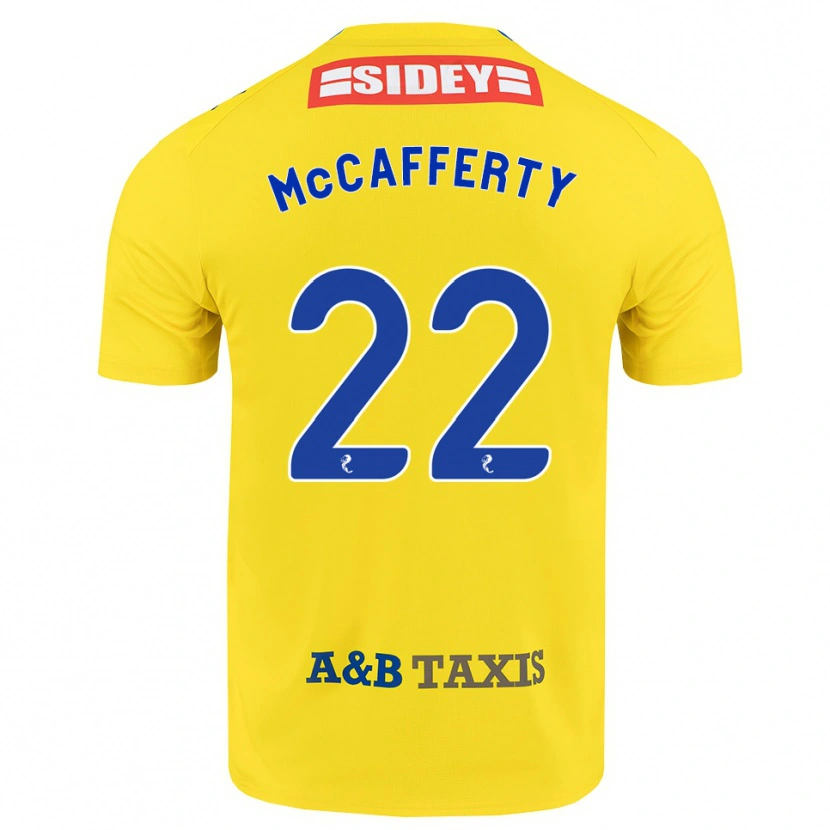 Danxen Men Eirinn Mccafferty #22 Yellow Blue Black Away Jersey 2026/27 T-Shirt