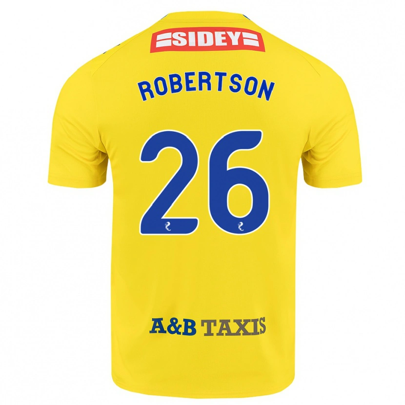 Danxen Men Rebecca Robertson #26 Yellow Blue Black Away Jersey 2026/27 T-Shirt