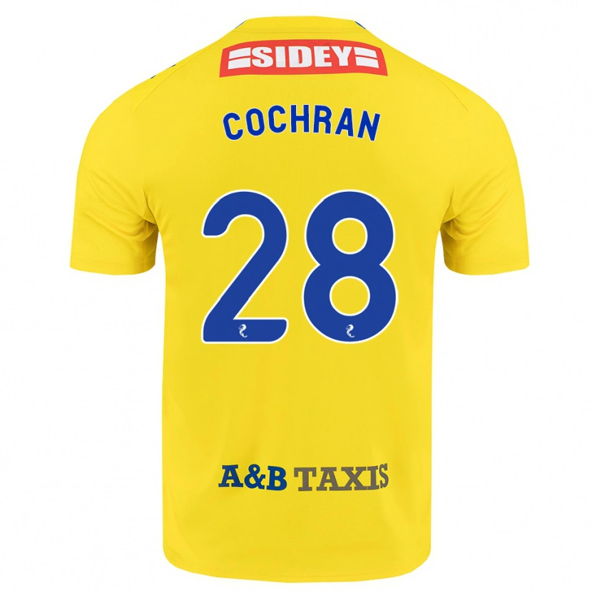 Danxen Men Bobby Cochran #28 Yellow Blue Black Away Jersey 2026/27 T-Shirt