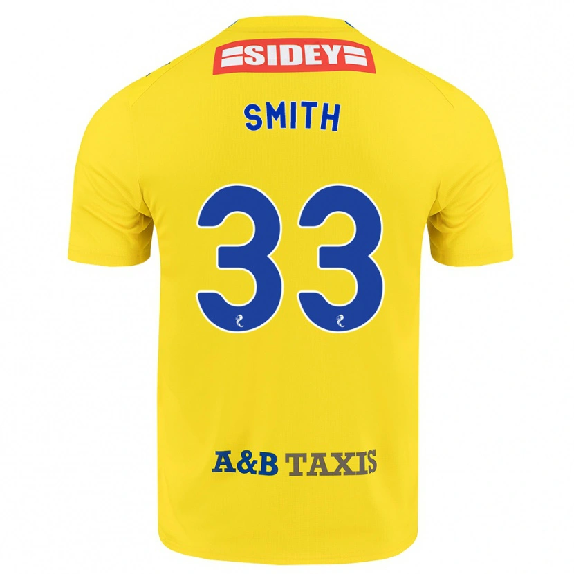 Danxen Men Liam Smith #33 Yellow Blue Black Away Jersey 2026/27 T-Shirt