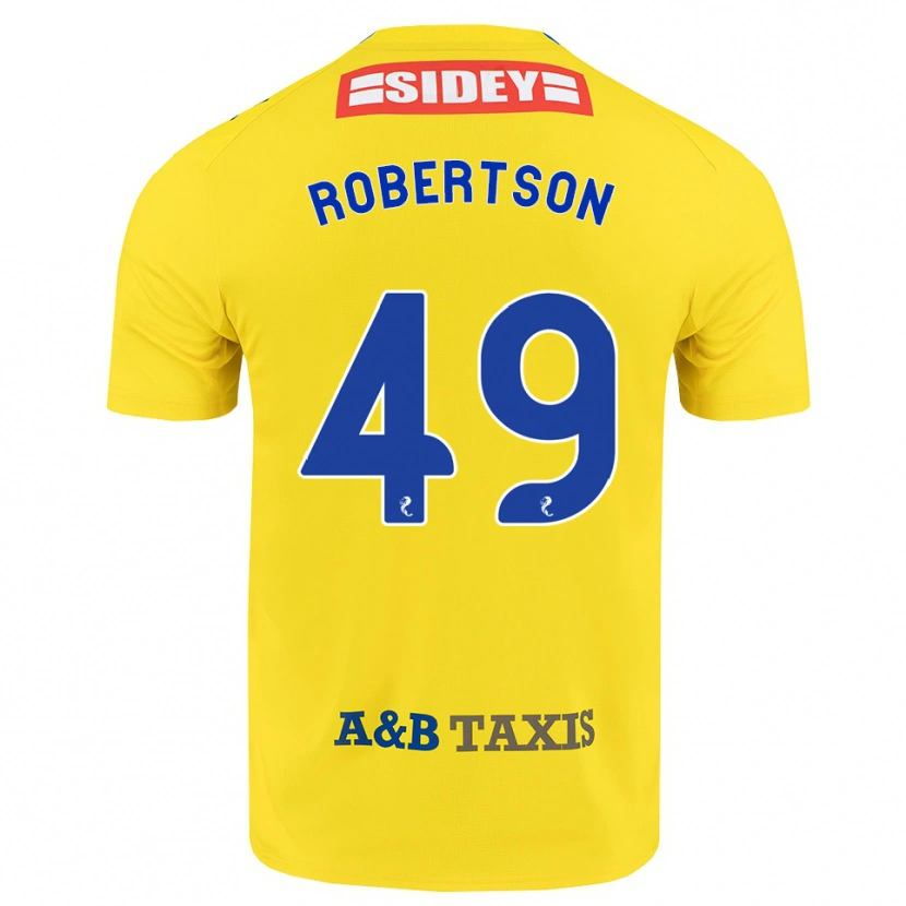 Danxen Men Jack Robertson #49 Yellow Blue Black Away Jersey 2026/27 T-Shirt