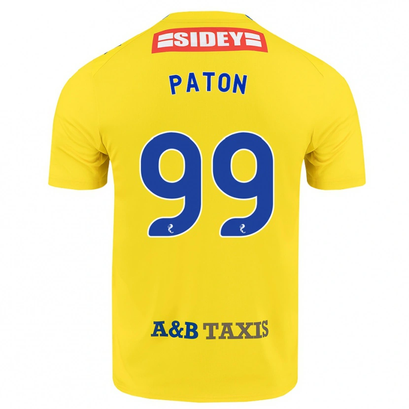 Danxen Men Ruari Paton #99 Yellow Blue Black Away Jersey 2026/27 T-Shirt