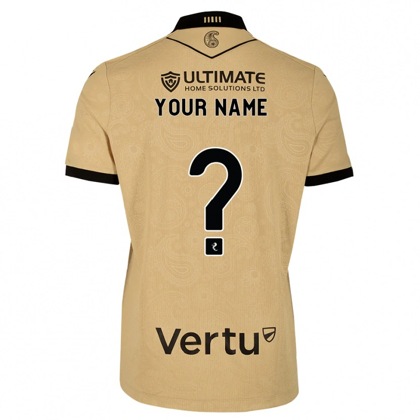 Danxen Men Your Name #0 Burlywood Black Away Jersey 2026/27 T-Shirt