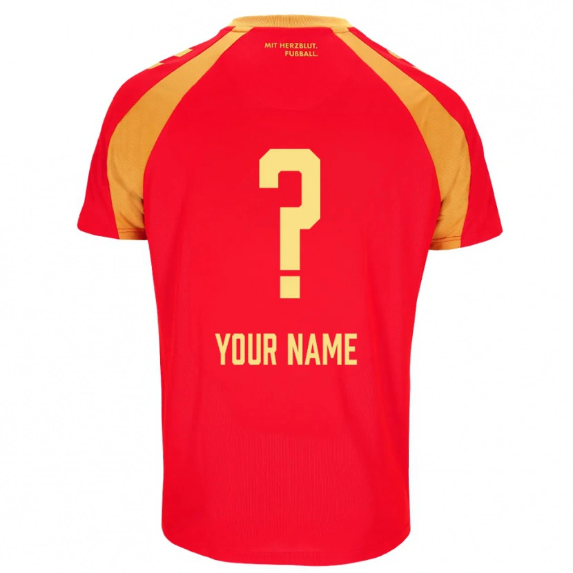 Danxen Men Your Name #0 Red Orange Black Away Jersey 2026/27 T-Shirt