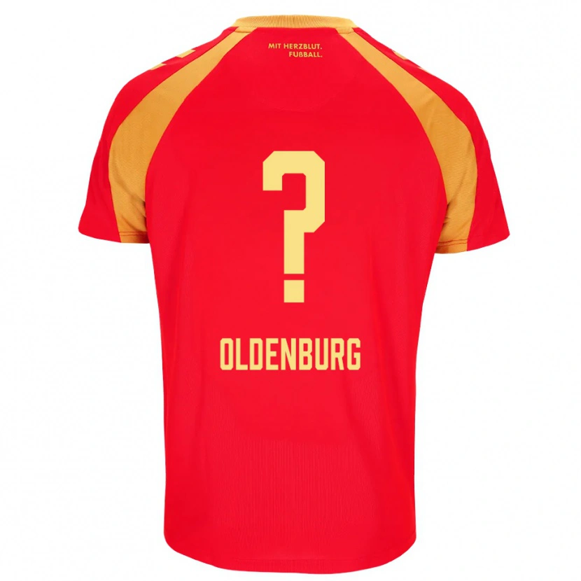 Danxen Men Leon Oldenburg #0 Red Orange Black Away Jersey 2026/27 T-Shirt