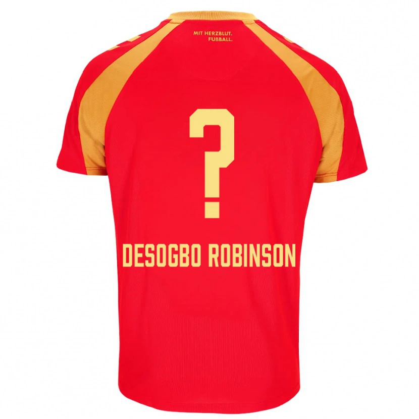 Danxen Men Jermaine Desogbo Robinson #0 Red Orange Black Away Jersey 2026/27 T-Shirt