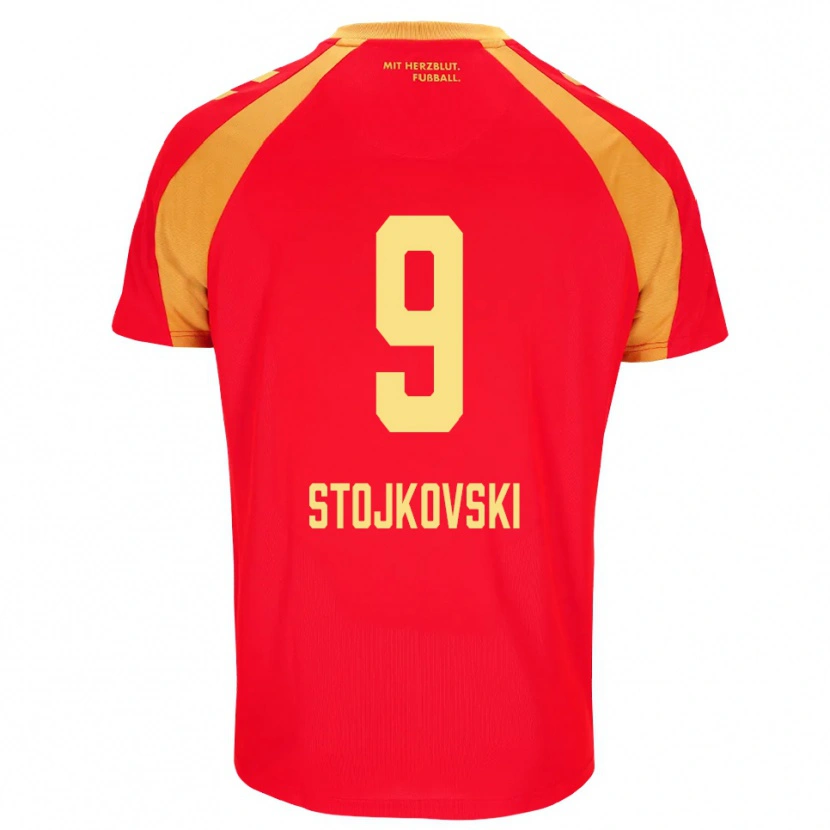 Danxen Men Jakov Stojkovski #9 Red Orange Black Away Jersey 2026/27 T-Shirt