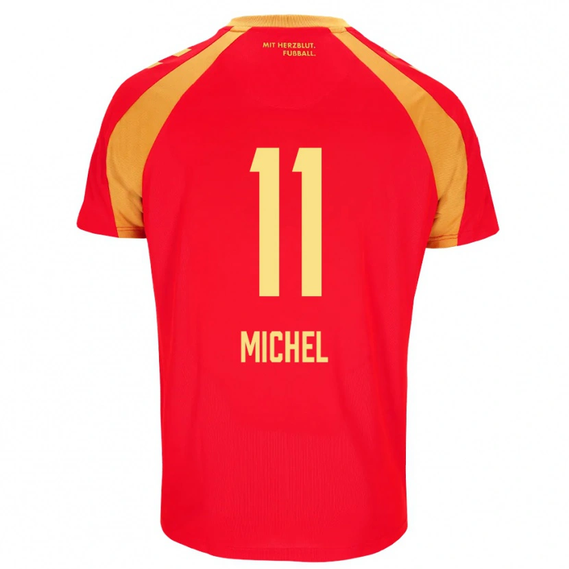 Danxen Men Sven Michel #11 Red Orange Black Away Jersey 2026/27 T-Shirt