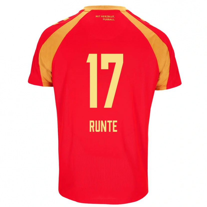 Danxen Men Marlon Runte #17 Red Orange Black Away Jersey 2026/27 T-Shirt