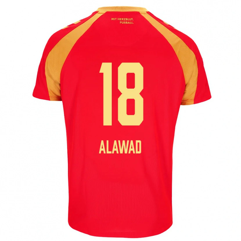 Danxen Men Ali Alawad #18 Red Orange Black Away Jersey 2026/27 T-Shirt