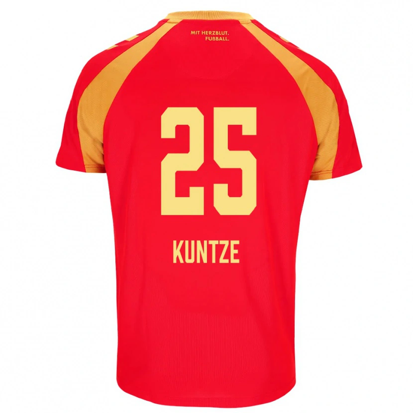 Danxen Men Jakob Kuntze #25 Red Orange Black Away Jersey 2026/27 T-Shirt