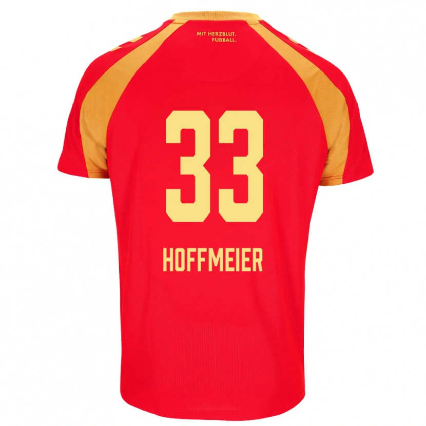 Danxen Men Marcel Hoffmeier #33 Red Orange Black Away Jersey 2026/27 T-Shirt