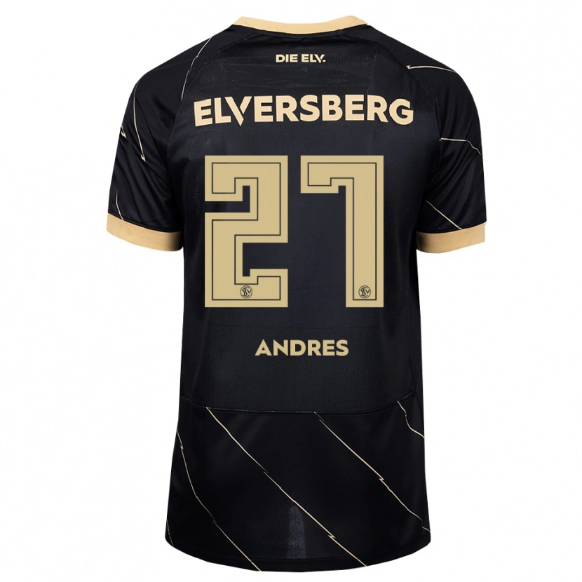 Danxen Men Alissa Andres #27 Black Brown Away Jersey 2026/27 T-Shirt