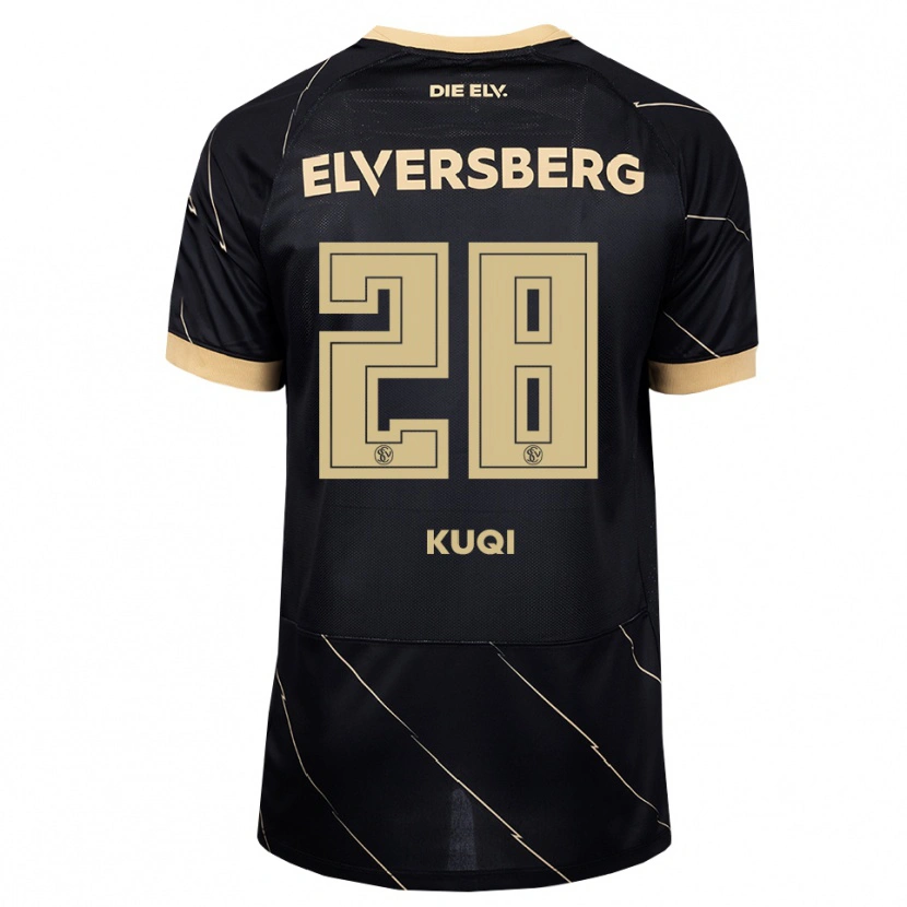 Danxen Men Blero Kuqi #28 Black Brown Away Jersey 2026/27 T-Shirt