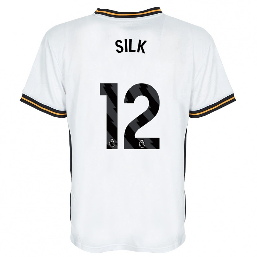 Danxen Men Reuben Silk #12 White Orange Black Away Jersey 2026/27 T-Shirt