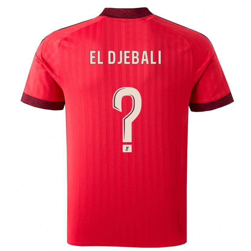 Danxen Men Chaim El Djebali #0 Burgundy Red White Away Jersey 2026/27 T-Shirt
