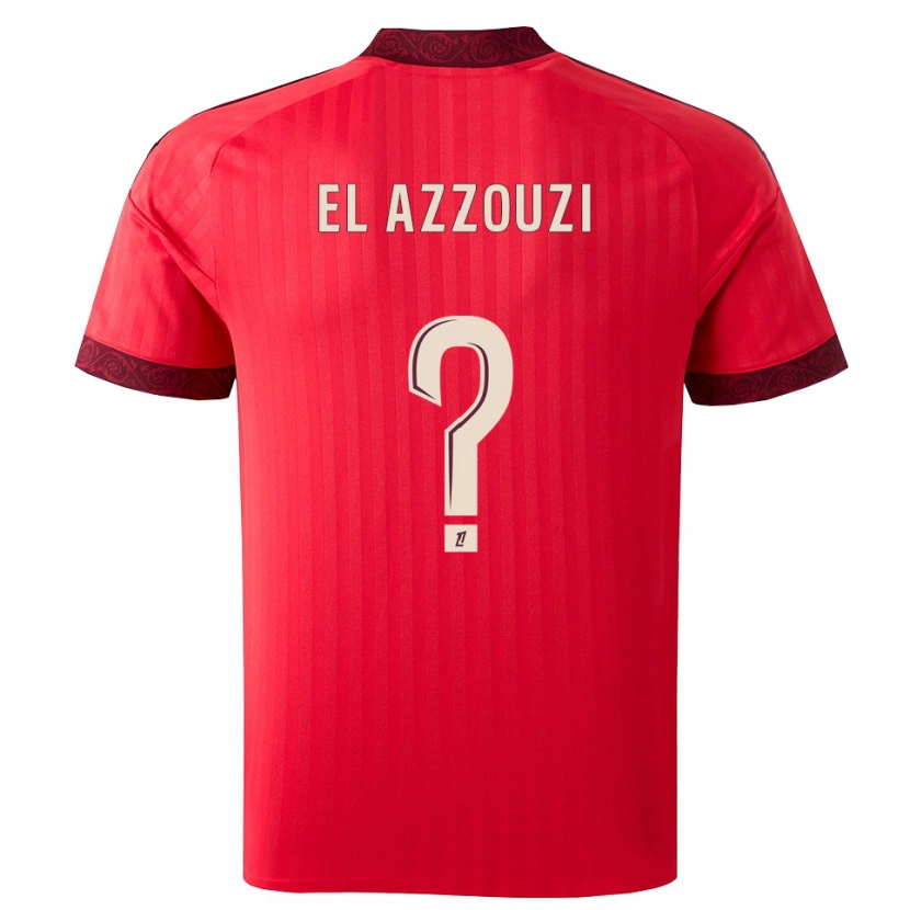 Danxen Men Nourdine El Azzouzi #0 Burgundy Red White Away Jersey 2026/27 T-Shirt