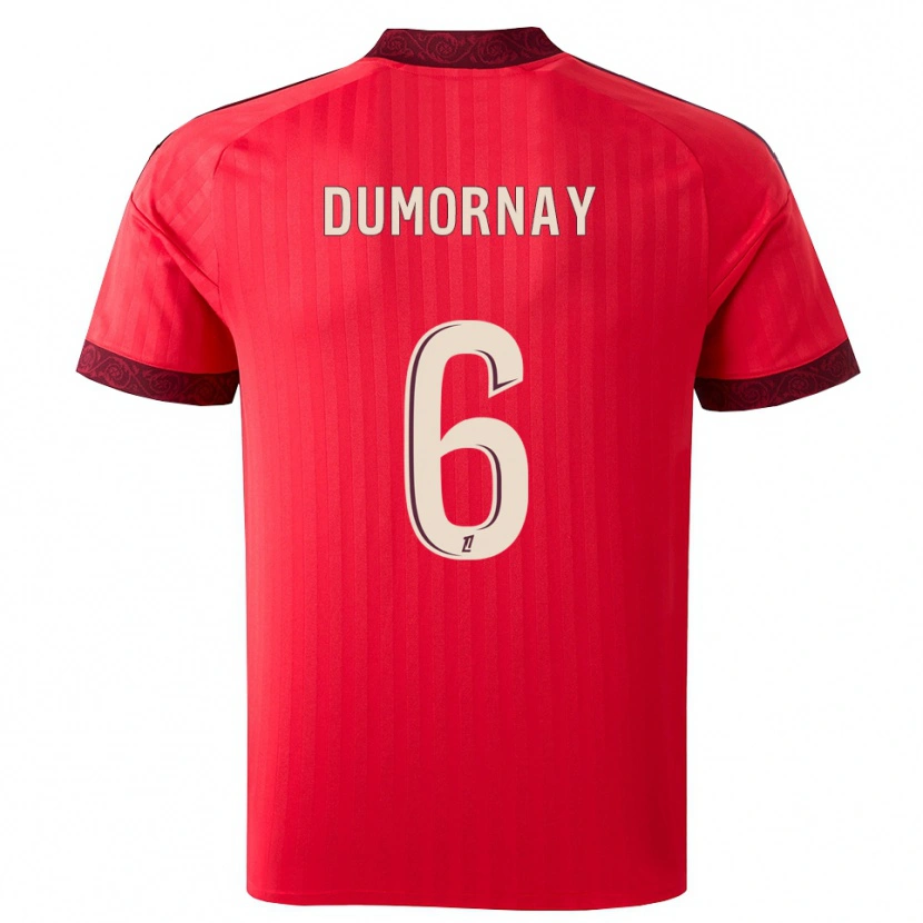 Danxen Men Melchie Dumornay #6 Burgundy Red White Away Jersey 2026/27 T-Shirt