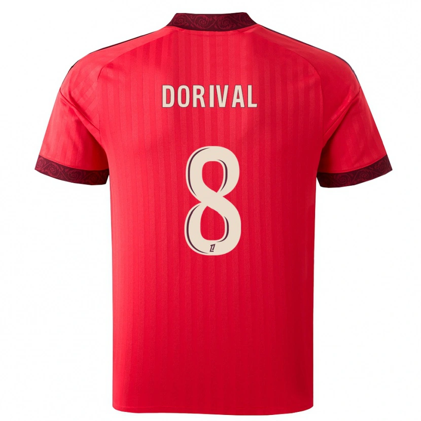 Danxen Men Pierre Dorival #8 Burgundy Red White Away Jersey 2026/27 T-Shirt