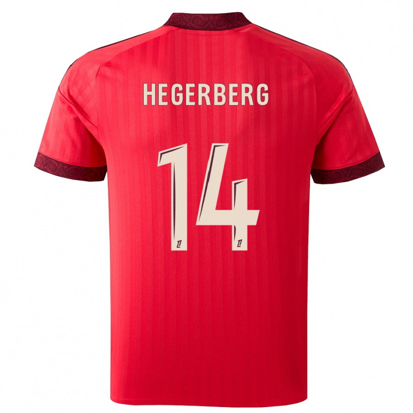 Danxen Men Ada Hegerberg #14 Burgundy Red White Away Jersey 2026/27 T-Shirt