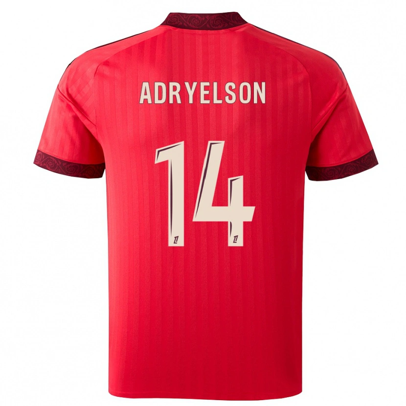 Danxen Men Adryelson #14 Burgundy Red White Away Jersey 2026/27 T-Shirt