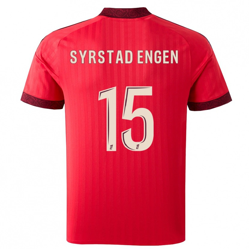 Danxen Men Ingrid Syrstad Engen #15 Burgundy Red White Away Jersey 2026/27 T-Shirt