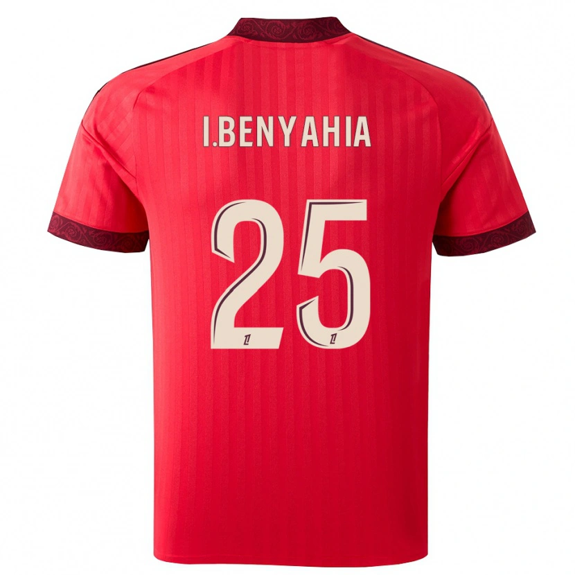 Danxen Men Ines Benyahia #25 Burgundy Red White Away Jersey 2026/27 T-Shirt