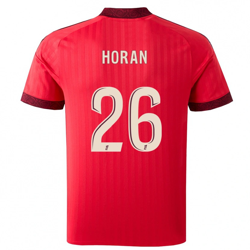 Danxen Men Lindsey Horan #26 Burgundy Red White Away Jersey 2026/27 T-Shirt