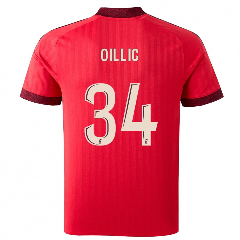 Danxen Men Laureen Oillic #34 Burgundy Red White Away Jersey 2026/27 T-Shirt