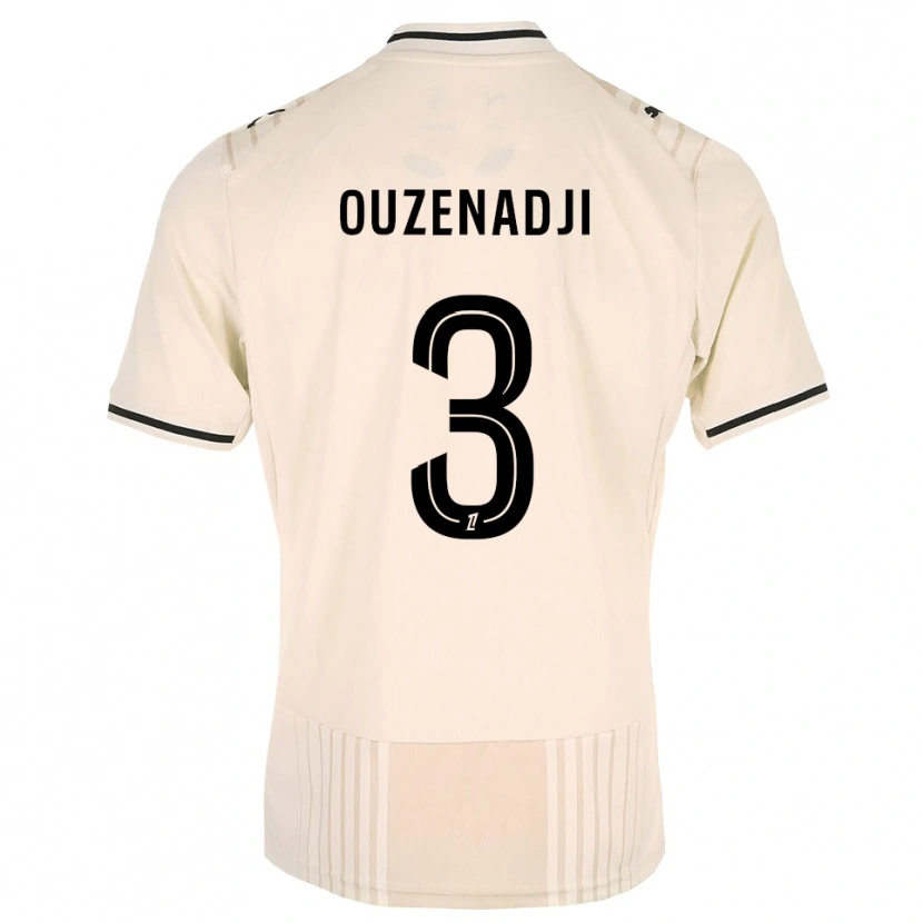 Danxen Men Anis Ouzenadji #3 Oldlace Black Antiquewhite Away Jersey 2026/27 T-Shirt