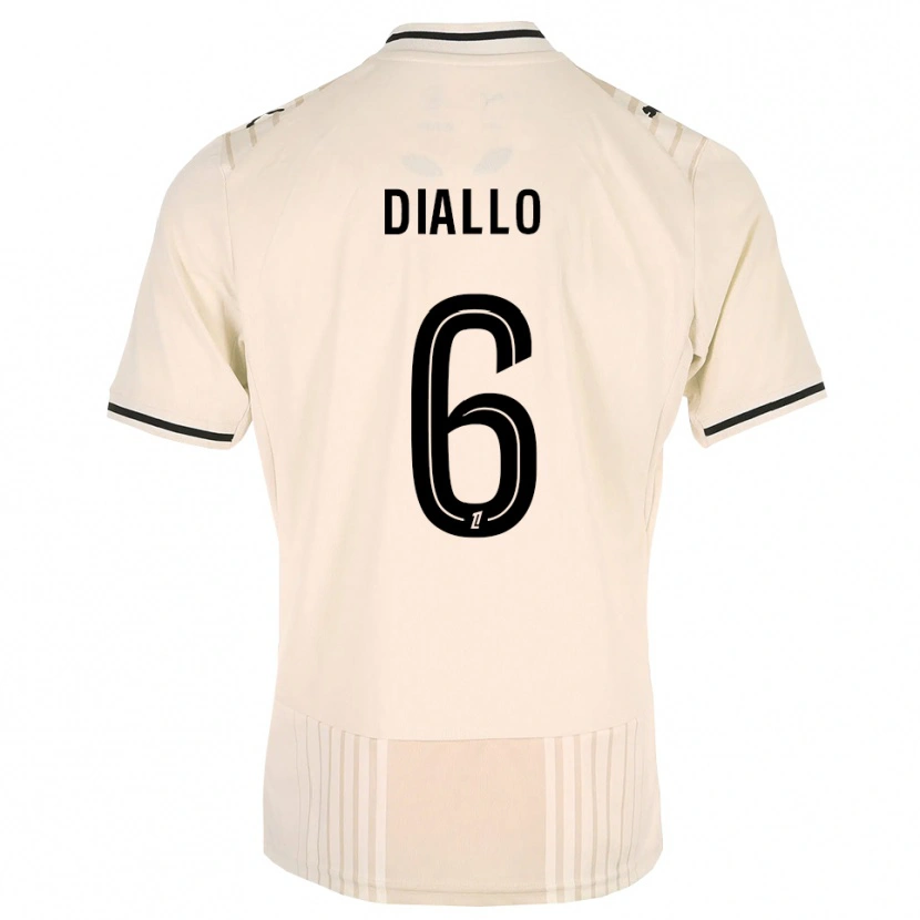 Danxen Men Amadou Diallo #6 Oldlace Black Antiquewhite Away Jersey 2026/27 T-Shirt