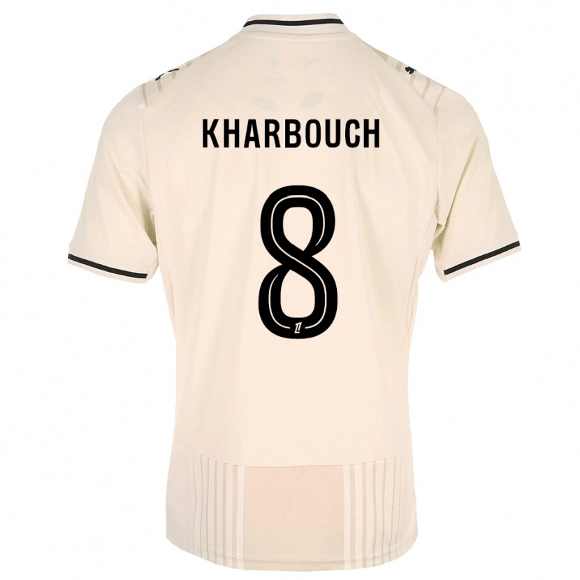 Danxen Men Yanis Kharbouch #8 Oldlace Black Antiquewhite Away Jersey 2026/27 T-Shirt