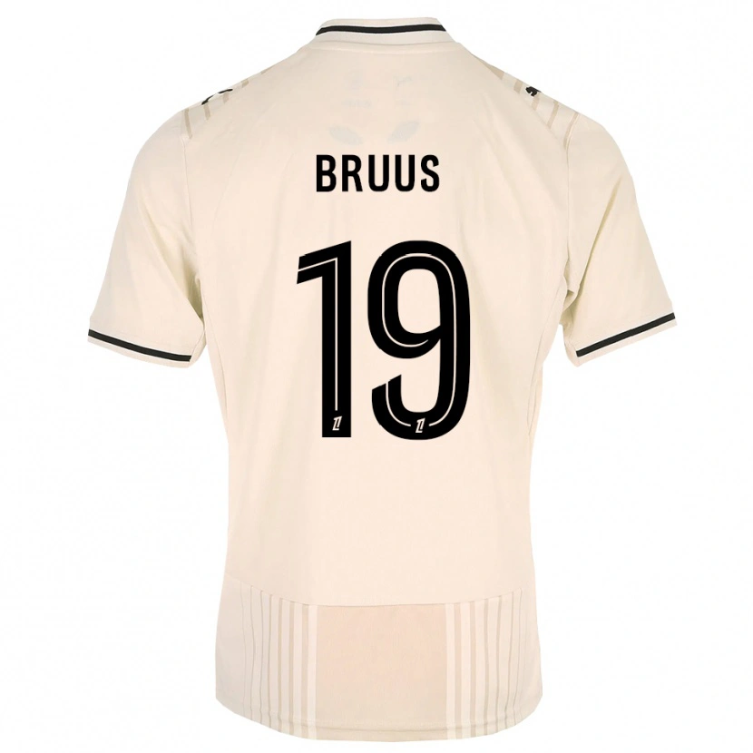 Danxen Men Andreas Bruus #19 Oldlace Black Antiquewhite Away Jersey 2026/27 T-Shirt