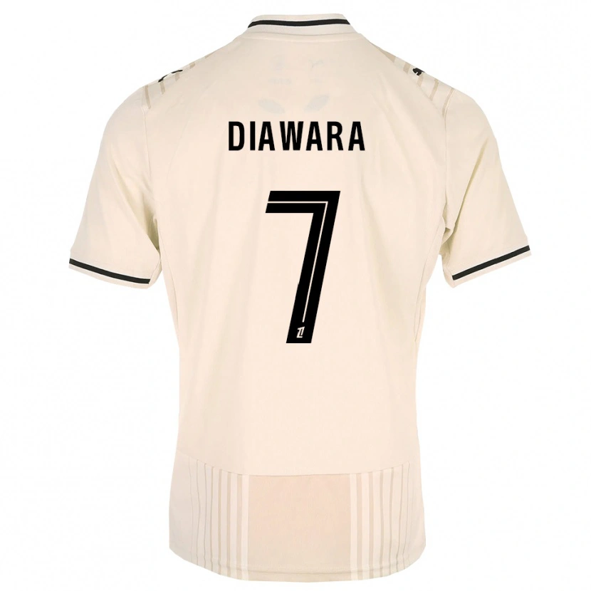 Danxen Men Kandet Diawara #7 Oldlace Black Antiquewhite Away Jersey 2026/27 T-Shirt