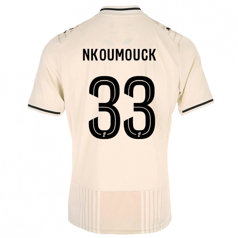 Danxen Men Marc-Anthony Nkoumouck #33 Oldlace Black Antiquewhite Away Jersey 2026/27 T-Shirt
