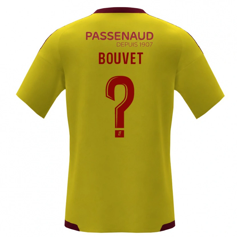Danxen Men Baptiste Bouvet #0 Yellow Red Green Away Jersey 2026/27 T-Shirt