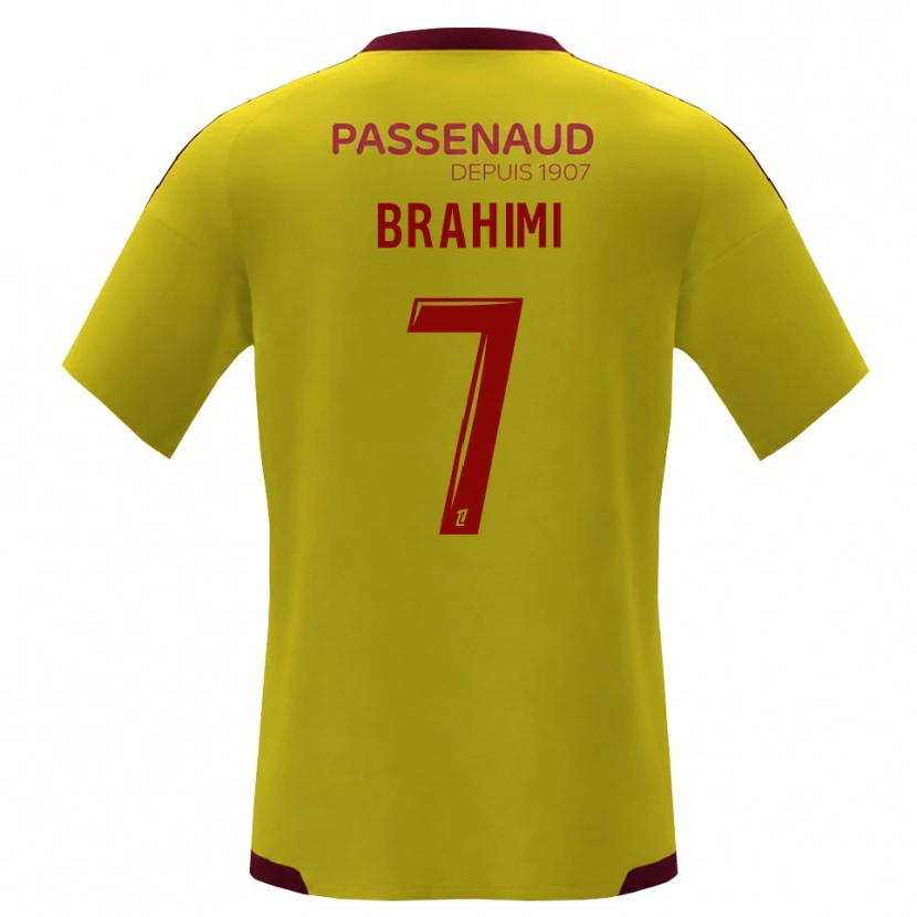 Danxen Men Billal Brahimi #7 Yellow Red Green Away Jersey 2026/27 T-Shirt