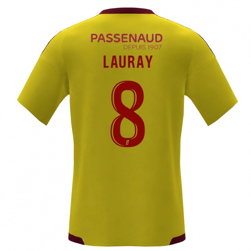 Danxen Men Alexandre Lauray #8 Yellow Red Green Away Jersey 2026/27 T-Shirt