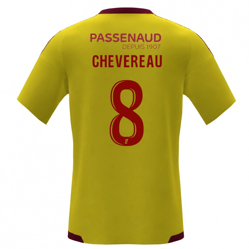 Danxen Men Arthur Chevereau #8 Yellow Red Green Away Jersey 2026/27 T-Shirt