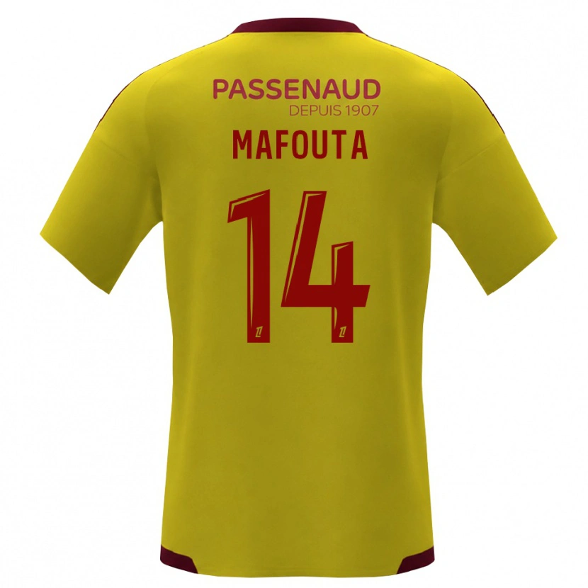 Danxen Men Louis Mafouta #14 Yellow Red Green Away Jersey 2026/27 T-Shirt