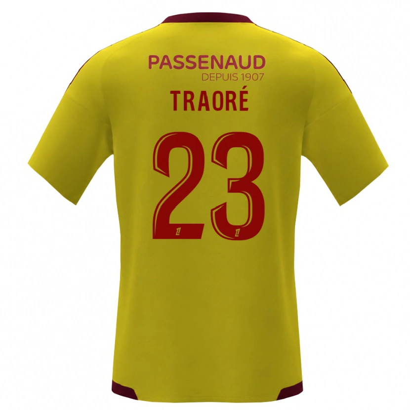 Danxen Men Daouda Traoré #23 Yellow Red Green Away Jersey 2026/27 T-Shirt