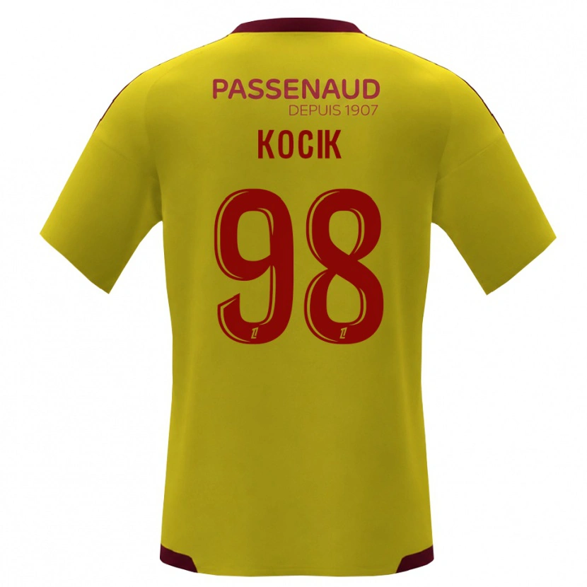 Danxen Men Nicolas Kocik #98 Yellow Red Green Away Jersey 2026/27 T-Shirt