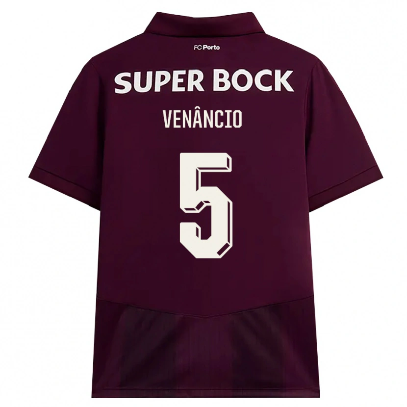 Danxen Men Eduardo Venâncio #5 Burgundy White Away Jersey 2026/27 T-Shirt
