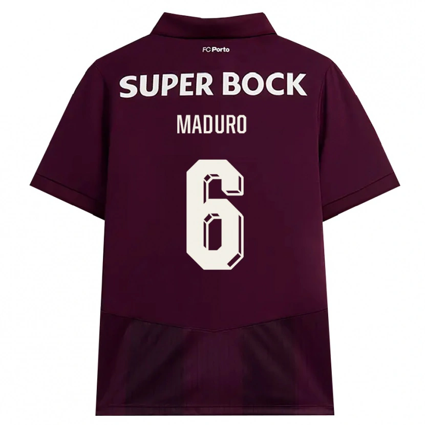 Danxen Men Henrique Maduro #6 Burgundy White Away Jersey 2026/27 T-Shirt