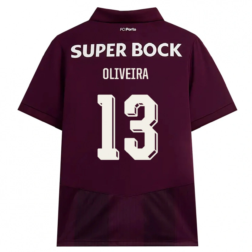 Danxen Men Tomás Oliveira #13 Burgundy White Away Jersey 2026/27 T-Shirt
